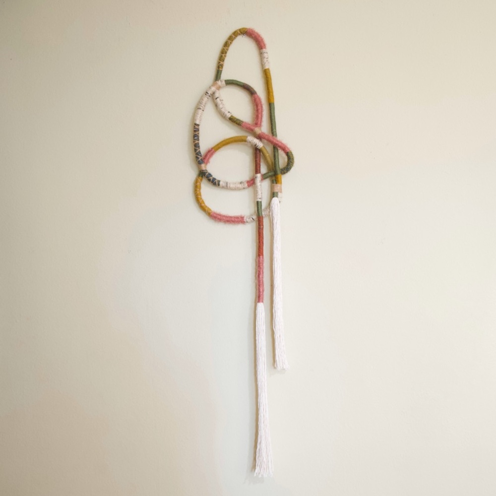 Abstract/Bohemian macrame rope wall hanging decor